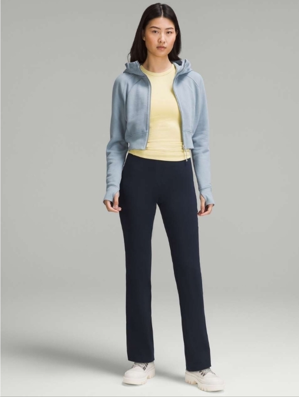 Lululemon Smooth Fit Pull-On High-Rise Pant Size 8 True Navy 31" Inseam EUC